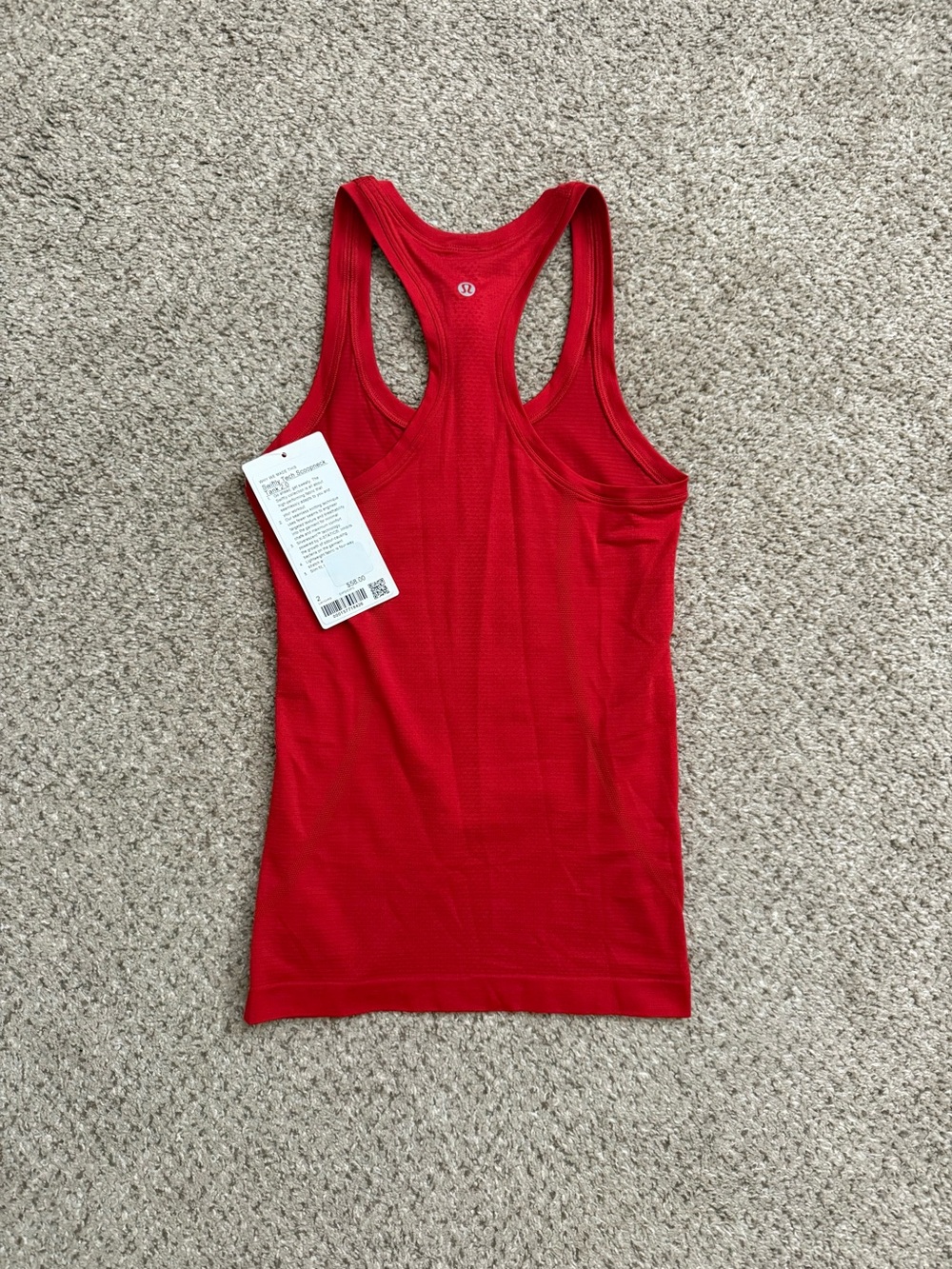 NWT Lululemon Athletica Swiftly Tech Racerback Tank Top 2.0 Hip Length Size 2 - Picture 2 of 5
